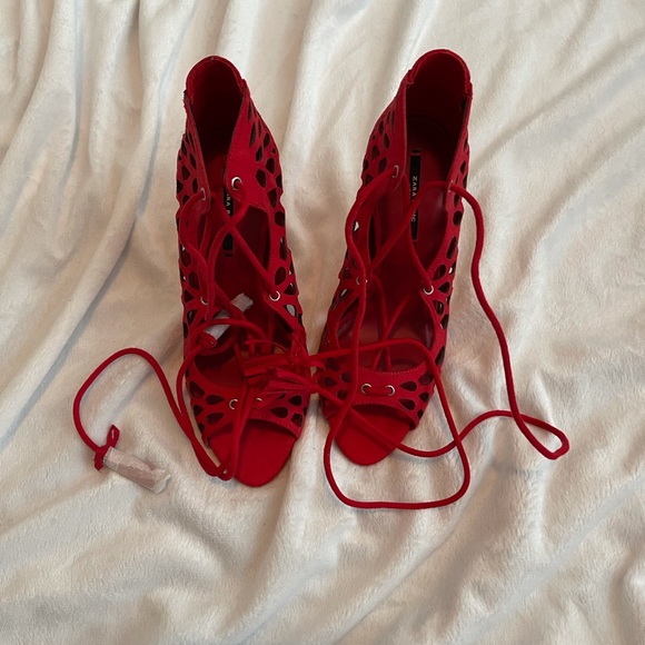 Zara heels red - Picture 1 of 4